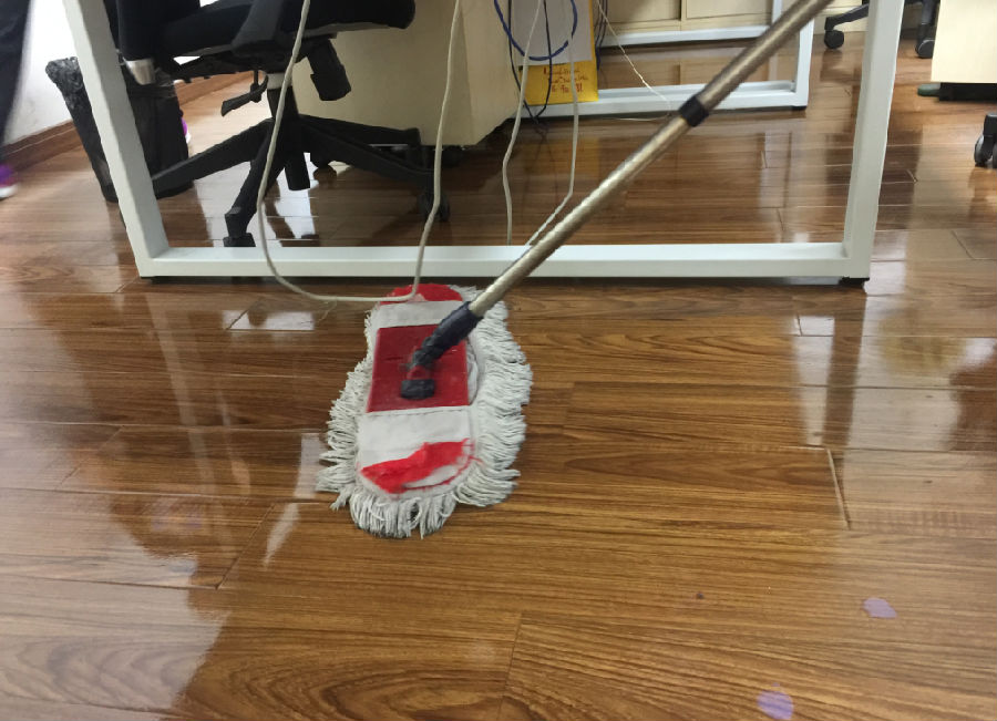 恒山区木地板保洁案例